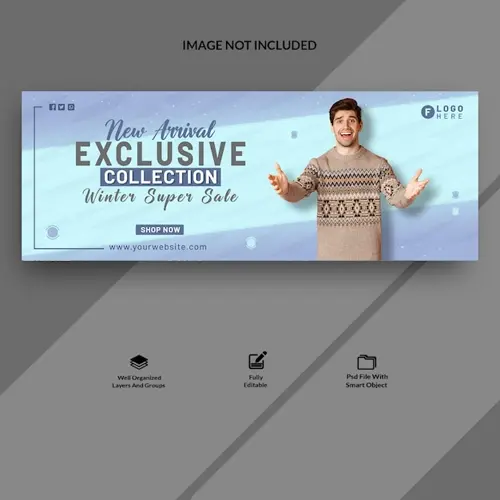 Winter Sale Facebook Cover Template