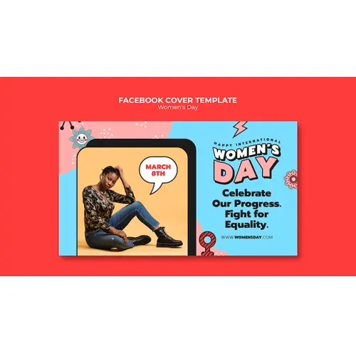 Women's day celebration facebook cover