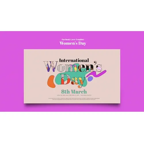 Women's day celebration facebook cover