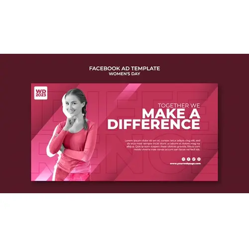 Women's day celebration facebook template