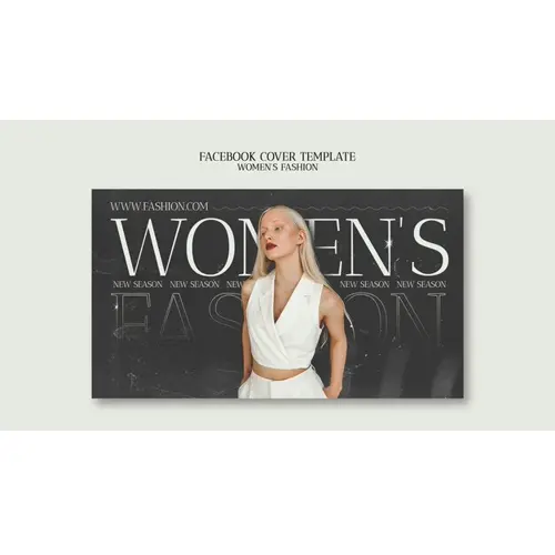 Women's fashion facebook cover template