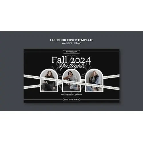 Women's fashion  facebook cover template