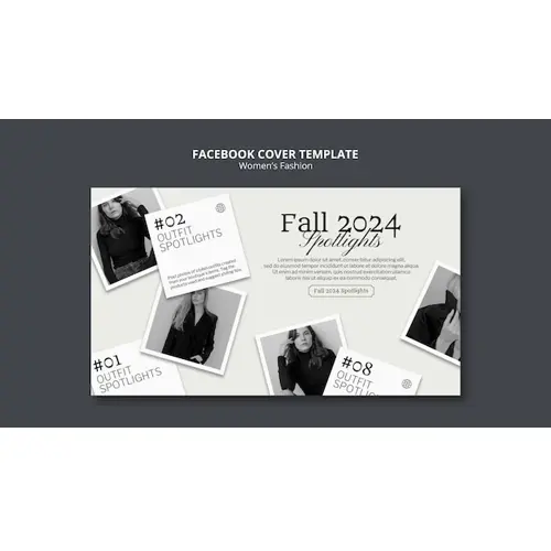 Women's fashion  facebook cover template