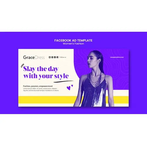Women's fashion facebook template