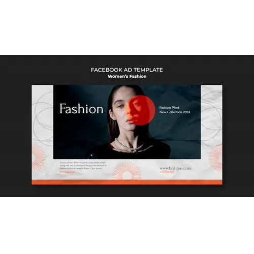 Women's fashion  facebook template