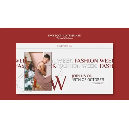 Women's fashion facebook template