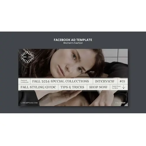 Women's fashion  facebook template