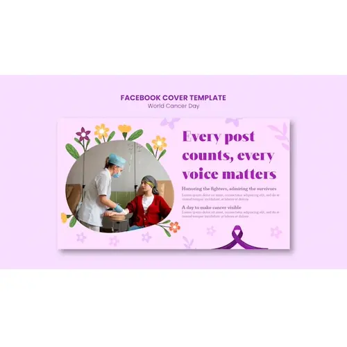World cancer day awareness facebook cover