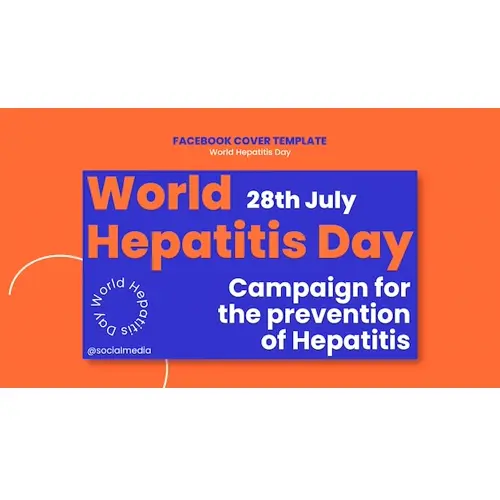 World hepatitis day facebook cover template