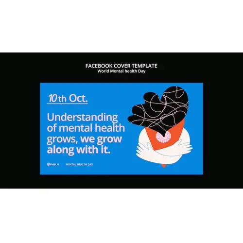 World mental health day facebook cover