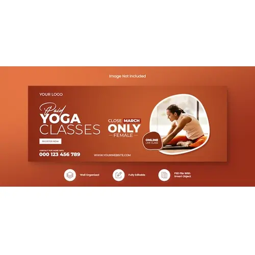Yoga Meditation Class Facebook Cover Template